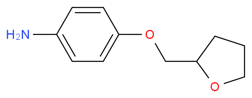 4-(oxolan-2-ylmethoxy)aniline_分子结构_CAS_91246-63-8