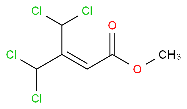 methyl 4,4-dichloro-3-(dichloromethyl)but-2-enoate_分子结构_CAS_97055-33-9
