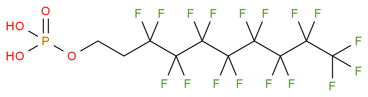 [(3,3,4,4,5,5,6,6,7,7,8,8,9,9,10,10,10-heptadecafluorodecyl)oxy]phosphonic acid_分子结构_CAS_57678-03-2