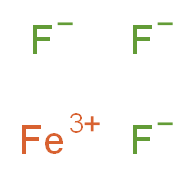 iron(3+) ion trifluoride_分子结构_CAS_7783-50-8