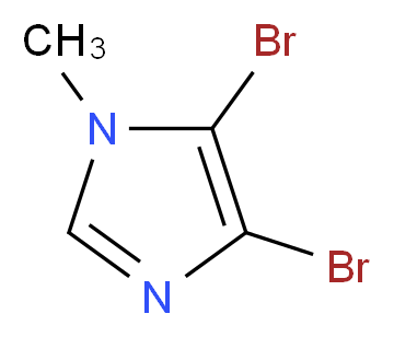 4,5-dibromo-1-methyl-1H-imidazole_分子结构_CAS_1003-50-5