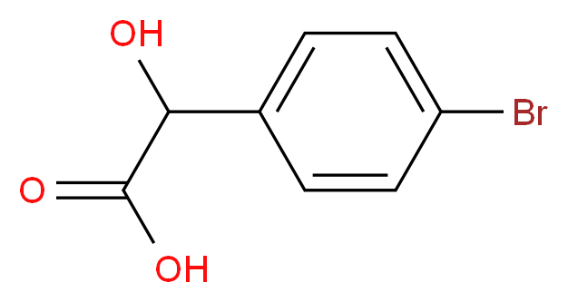 2-(4-bromophenyl)-2-hydroxyacetic acid_分子结构_CAS_6940-50-7