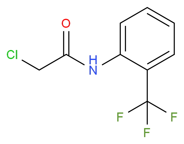 2-Chloro-N-[2-(trifluoromethyl)phenyl]acetamide_分子结构_CAS_3792-04-9)