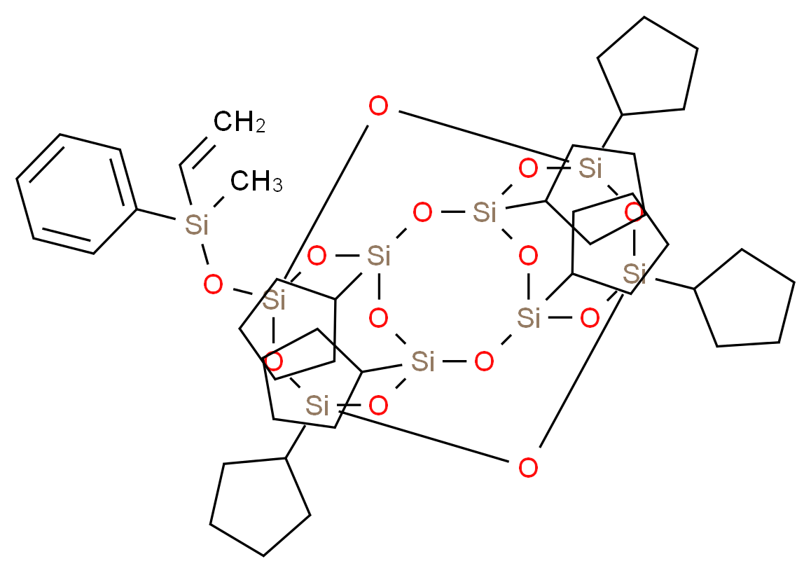 PSS-甲苯基乙烯基硅氧基-七环戊基取代物_分子结构_CAS_312693-48-4)