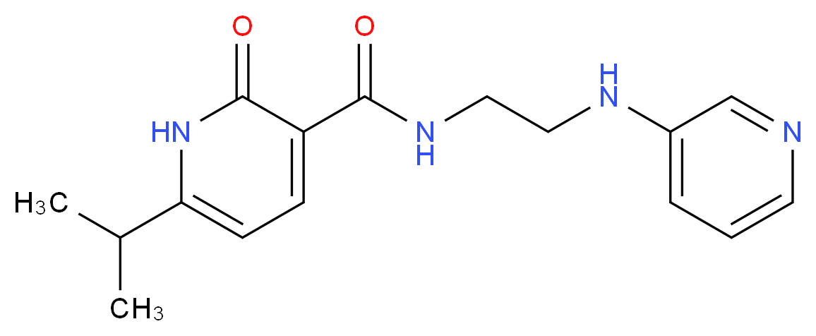 6-isopropyl-2-oxo-N-[2-(pyridin-3-ylamino)ethyl]-1,2-dihydropyridine-3-carboxamide_分子结构_CAS_)