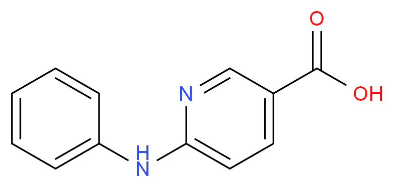 6-(Phenylamino)nicotinic acid_分子结构_CAS_13426-16-9)