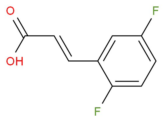 2,5-二氟苯乙烯酸_分子结构_CAS_112898-33-6)