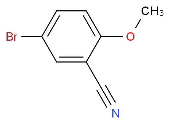 5-溴-2-甲氧基苯甲腈_分子结构_CAS_144649-99-0)