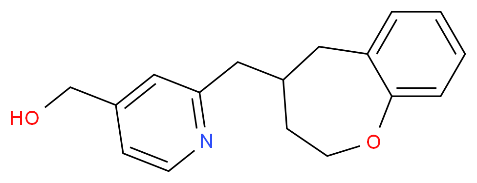 [2-(2,3,4,5-tetrahydro-1-benzoxepin-4-ylmethyl)pyridin-4-yl]methanol_分子结构_CAS_)