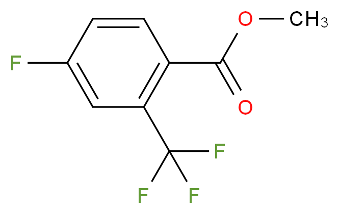 Methyl 4-fluoro-2-(trifluoromethyl)-benzenecarboxylate_分子结构_CAS_)