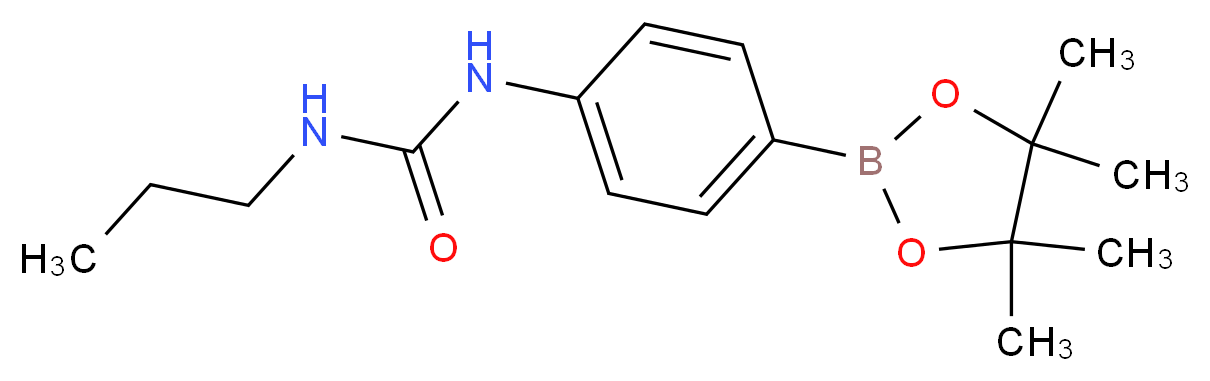 4-[(Propylcarbamoyl)amino]benzeneboronic acid, pinacol ester 98%_分子结构_CAS_874291-01-7)