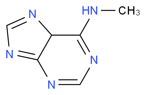 N-methyl-5H-purin-6-amine_分子结构_CAS_443-72-1