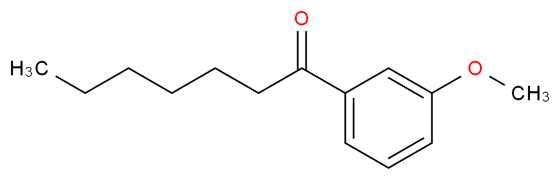 1-(3-methoxyphenyl)heptan-1-one_分子结构_CAS_100863-37-4