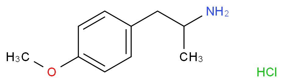 1-(4-methoxyphenyl)propan-2-amine hydrochloride_分子结构_CAS_52740-56-4