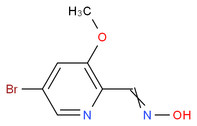 5-Bromo-3-methoxypicolinaldehyde oxime_分子结构_CAS_1087659-33-3)