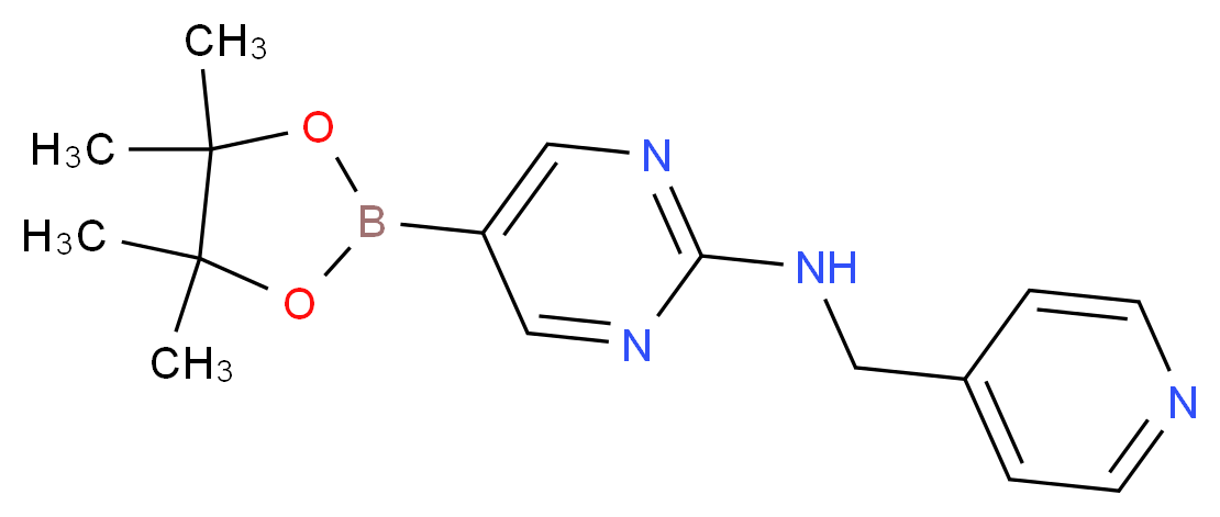 N-(pyridin-4-ylmethyl)-5-(4,4,5,5-tetramethyl-1,3,2-dioxaborolan-2-yl)pyrimidin-2-amine_分子结构_CAS_)