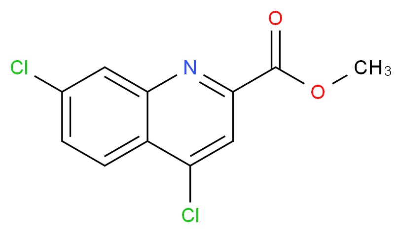 Methyl 4,7-dichloroquinoline-2-carboxylate_分子结构_CAS_643044-04-6)