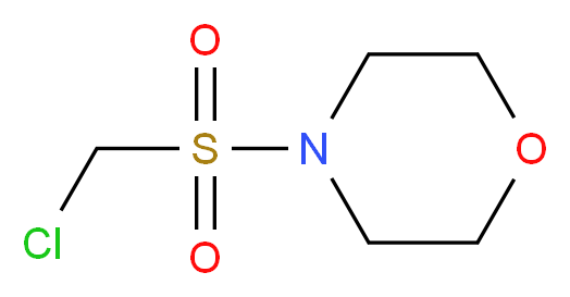 4-chloromethanesulfonylmorpholine_分子结构_CAS_39542-27-3