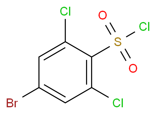 4-溴-2,6-二氯苯磺酰基氯_分子结构_CAS_351003-54-8)