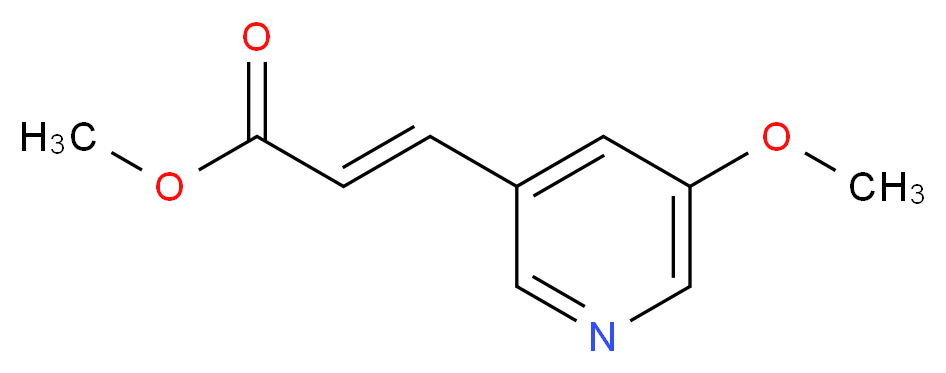 Methyl 3-(5-methoxypyridin-3-yl)acrylate_分子结构_CAS_1000896-01-4)