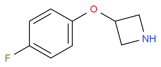 3-(4-Fluorophenoxy)azetidine_分子结构_CAS_702628-84-0)