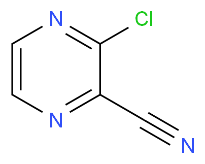 3-Chloropyrazine-2-carbonitrile_分子结构_CAS_55557-52-3)
