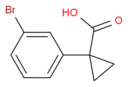 1-(3-Bromophenyl)cyclopropane-1-carboxylic acid_分子结构_CAS_124276-95-5)