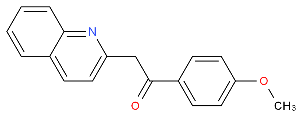 1-(4-Methoxyphenyl)-2-quinolin-2-ylethanone_分子结构_CAS_7469-86-5)