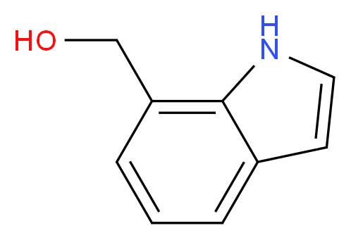 7-(Hydroxymethyl)-1H-indole 97%_分子结构_CAS_1074-87-9)