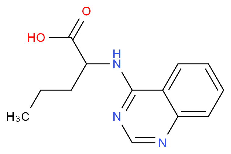 2-[(quinazolin-4-yl)amino]pentanoic acid_分子结构_CAS_1008675-41-9