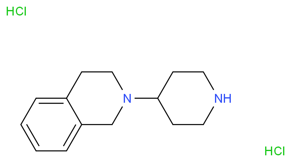 2-(piperidin-4-yl)-1,2,3,4-tetrahydroisoquinoline dihydrochloride_分子结构_CAS_871113-10-9