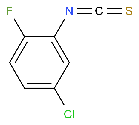 4-chloro-1-fluoro-2-isothiocyanatobenzene_分子结构_CAS_247170-25-8