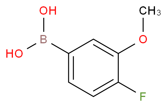 4-Fluoro-3-methoxyphenylboronic acid_分子结构_CAS_854778-31-7)