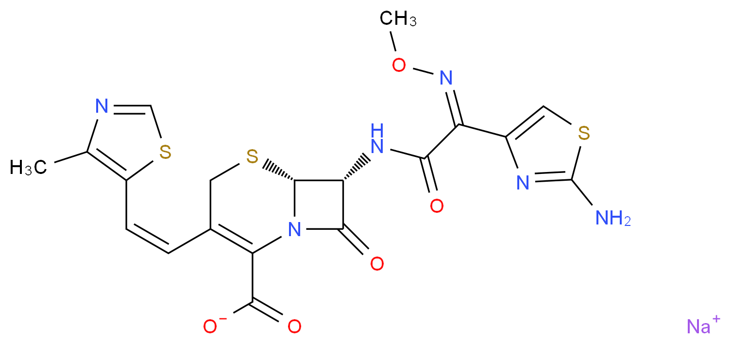 Cefditoren Acid Sodium Salt_分子结构_CAS_104146-53-4)