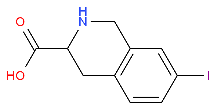 7-iodo-1,2,3,4-tetrahydroisoquinoline-3-carboxylic acid_分子结构_CAS_228728-13-0)