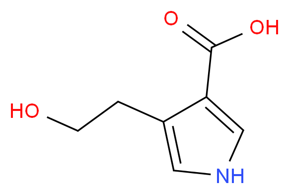 4-(2-hydroxyethyl)-1H-pyrrole-3-carboxylic acid_分子结构_CAS_404839-11-8