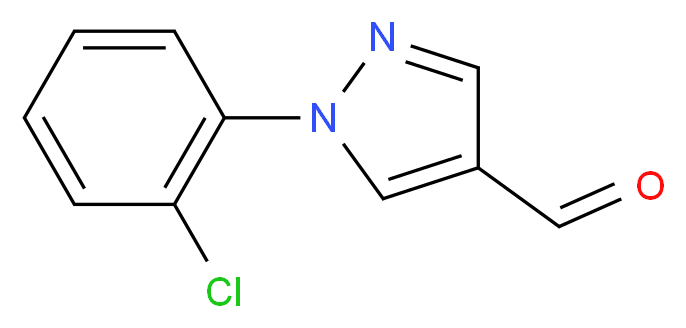 1-(2-Chlorophenyl)-1H-pyrazole-4-carbaldehyde_分子结构_CAS_400877-15-8)