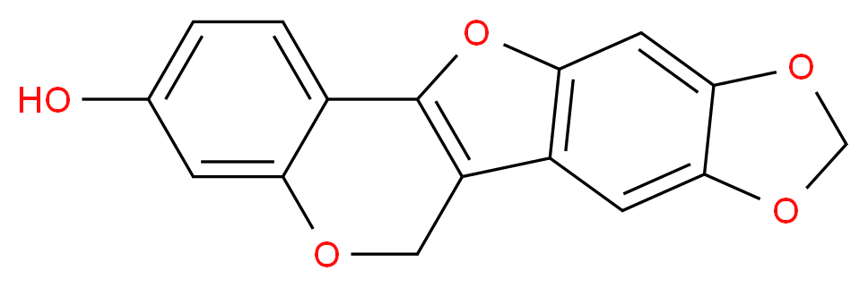 5,7,11,19-tetraoxapentacyclo[10.8.0.0<sup>2</sup>,<sup>1</sup><sup>0</sup>.0<sup>4</sup>,<sup>8</sup>.0<sup>1</sup><sup>3</sup>,<sup>1</sup><sup>8</sup>]icosa-1(12),2,4(8),9,13,15,17-heptaen-16-ol_分子结构_CAS_59901-98-3