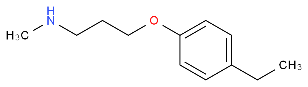 [3-(4-ethylphenoxy)propyl](methyl)amine_分子结构_CAS_915920-72-8