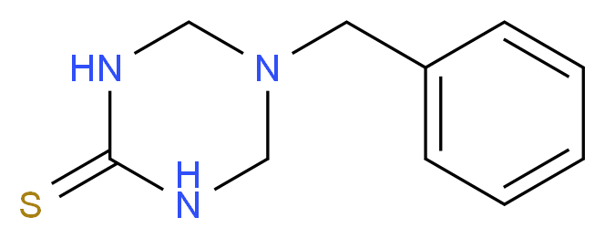 5-benzyl-1,3,5-triazinane-2-thione_分子结构_CAS_42170-02-5