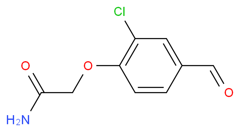 2-(2-chloro-4-formylphenoxy)acetamide_分子结构_CAS_333743-26-3)