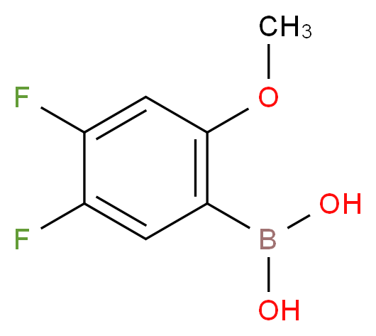 4,5-Difluoro-2-methoxybenzeneboronic acid_分子结构_CAS_)