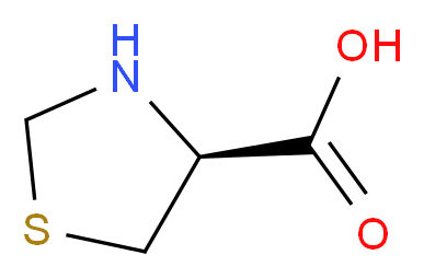 (4S)-1,3-thiazolidine-4-carboxylic acid_分子结构_CAS_34592-47-7