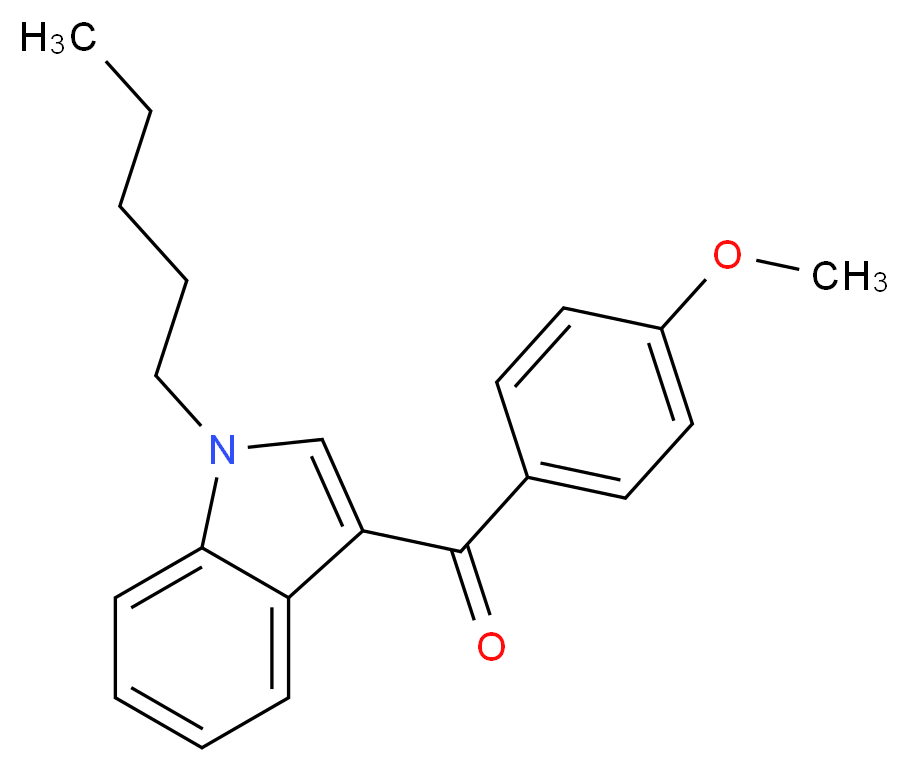 3-(4-methoxybenzoyl)-1-pentyl-1H-indole_分子结构_CAS_1345966-78-0