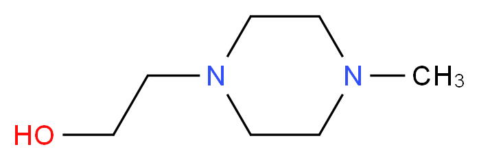 1-(2-Hydroxyethyl)-4-methylpiperazine_分子结构_CAS_5464-12-0)