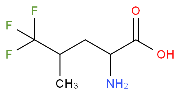 2-amino-5,5,5-trifluoro-4-methylpentanoic acid_分子结构_CAS_2792-72-5