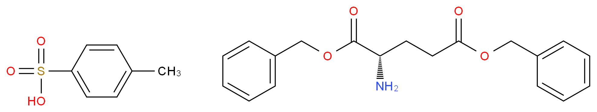 4-methylbenzene-1-sulfonic acid 1,5-dibenzyl (2S)-2-aminopentanedioate_分子结构_CAS_227205-81-4