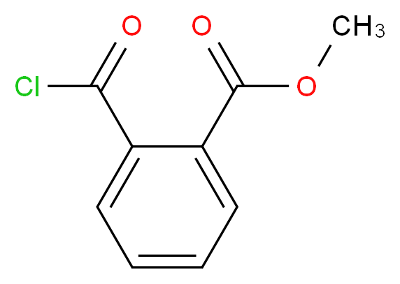 methyl 2-(chlorocarbonyl)benzoate_分子结构_CAS_4397-55-1)