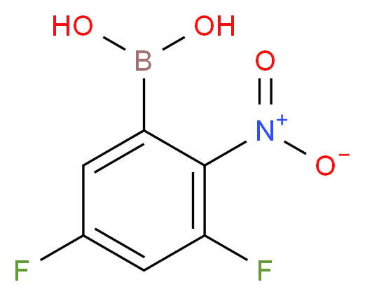 (3,5-Difluoro-2-nitrophenyl)boronic acid_分子结构_CAS_1150114-60-5)