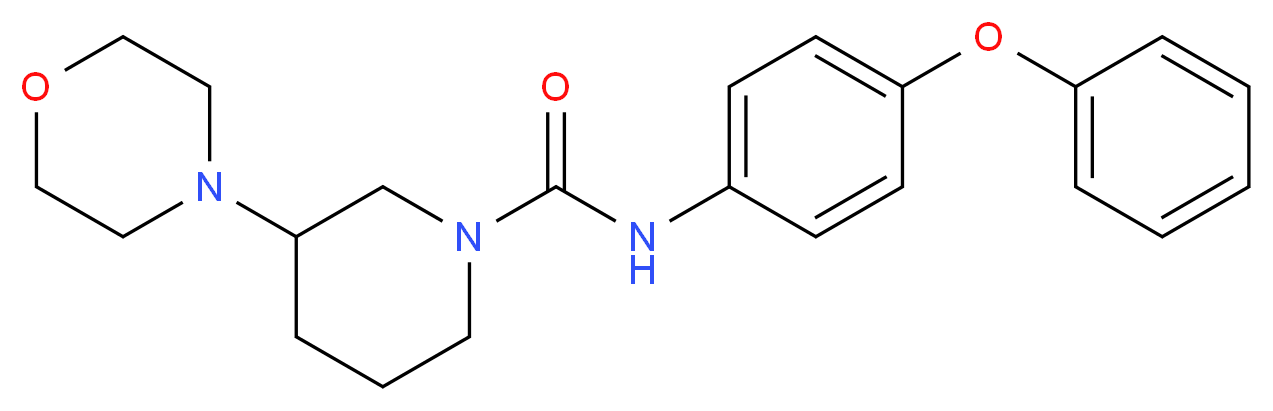 3-(4-morpholinyl)-N-(4-phenoxyphenyl)-1-piperidinecarboxamide_分子结构_CAS_)